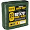 Core Tarps Heavy Duty Tarp, 70 ft L x 0.5 mm H x 50 ft W, 10 Mil, Green/Black, Polyethylene CT-603-50X70 - alternate 1